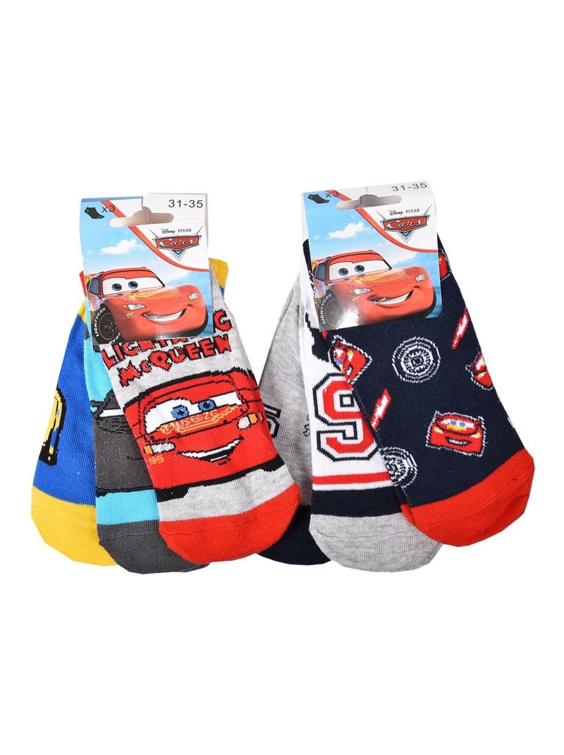 Chaussettes Pack Garçon DISNEY CARS Pack de 6 Paires Gris Multicolore Bleu - Kiabi