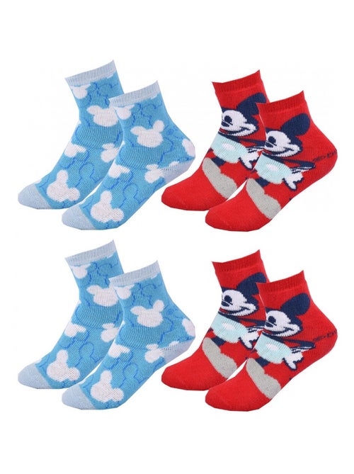 Chaussettes Pack Garçon DISNEY MICKEY MOUSE - Pack de 4 - Kiabi Chaussettes Pack Garçon DISNEY MICKEY MOUSE - Pack de 4 - Kiabi