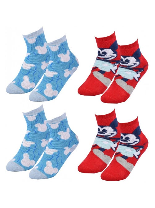 Chaussettes Pack Garçon DISNEY MICKEY MOUSE - Pack de 4 - Kiabi Chaussettes Pack Garçon DISNEY MICKEY MOUSE - Pack de 4 - Kiabi