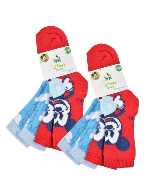 Chaussettes Pack Garçon DISNEY MICKEY MOUSE - Pack de 4 - Kiabi Chaussettes Pack Garçon DISNEY MICKEY MOUSE - Pack de 4 - Kiabi