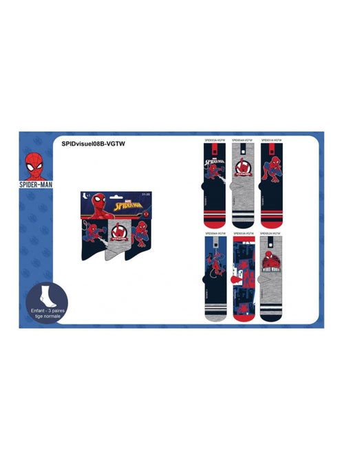 Chaussettes Pack Garçon DISNEY SPIDERMAN - Pack de 6 - Kiabi Chaussettes Pack Garçon DISNEY SPIDERMAN - Pack de 6 - Kiabi