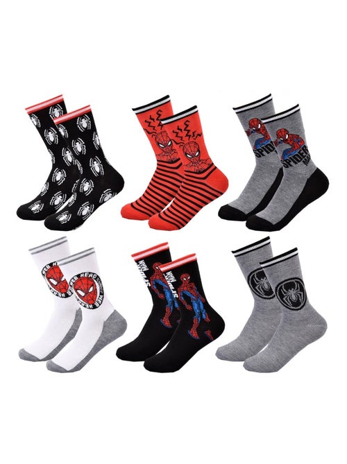 Chaussettes Pack Garçon DISNEY SPIDERMAN - Pack de 6 - Kiabi Chaussettes Pack Garçon DISNEY SPIDERMAN - Pack de 6 - Kiabi