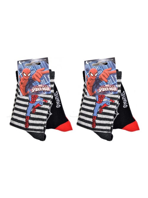 Chaussettes Pack Garçon DISNEY SPIDERMAN - Pack de 9 - Kiabi
