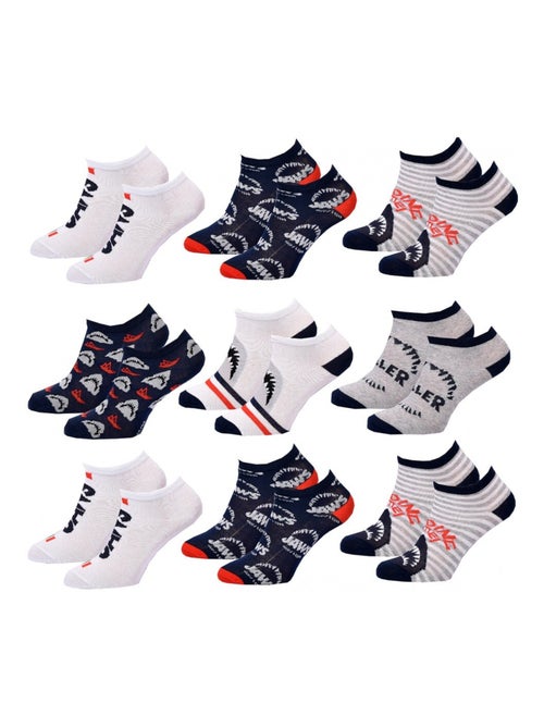 Chaussettes Pack Garçon JAWS - Pack de 9 - Kiabi