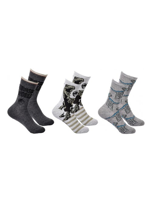 Chaussettes Pack Garçon JURASSIC WORLD - Pack de 3 - Kiabi Chaussettes Pack Garçon JURASSIC WORLD - Pack de 3 - Kiabi
