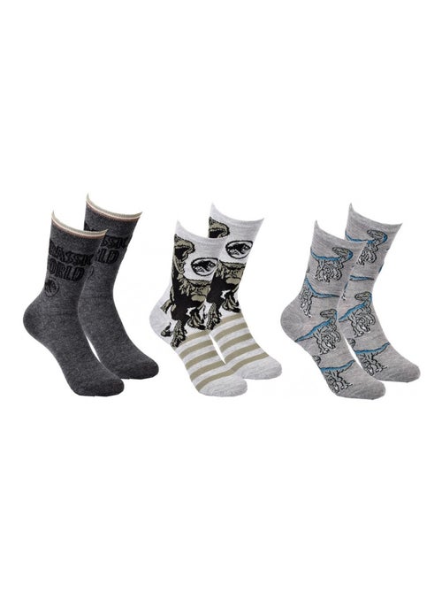Chaussettes Pack Garçon JURASSIC WORLD - Pack de 3 - Kiabi Chaussettes Pack Garçon JURASSIC WORLD - Pack de 3 - Kiabi