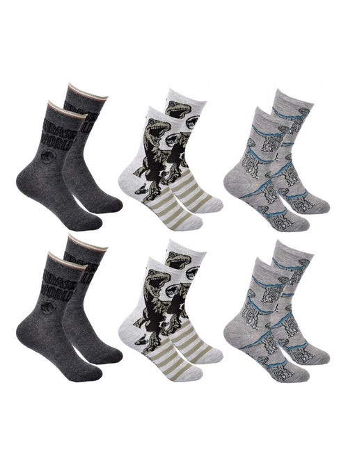 Chaussettes Pack Garçon JURASSIC WORLD - Pack de 6 - Kiabi Chaussettes Pack Garçon JURASSIC WORLD - Pack de 6 - Kiabi