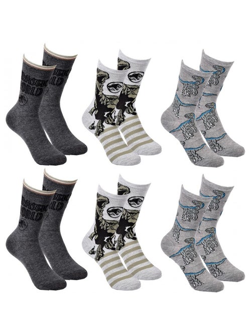 Chaussettes Pack Garçon JURASSIC WORLD - Pack de 6 - Kiabi Chaussettes Pack Garçon JURASSIC WORLD - Pack de 6 - Kiabi