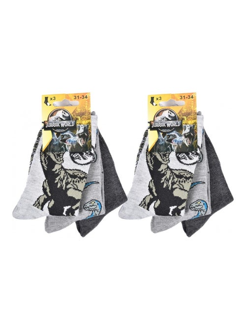 Chaussettes Pack Garçon JURASSIC WORLD - Pack de 6 - Kiabi Chaussettes Pack Garçon JURASSIC WORLD - Pack de 6 - Kiabi