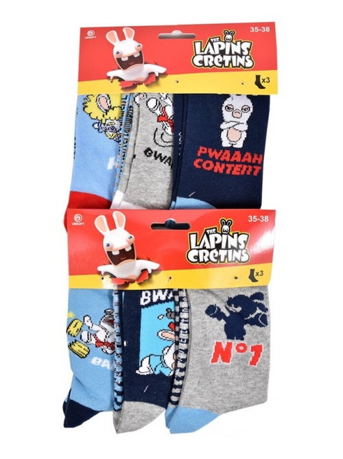 Chaussettes Pack Garçon LAPINS CRETINS - Pack de 6 - Kiabi Chaussettes Pack Garçon LAPINS CRETINS - Pack de 6 - Kiabi