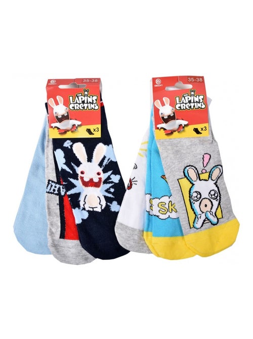 Chaussettes Pack Garçon LAPINS CRETINS - Pack de 6 - Kiabi Chaussettes Pack Garçon LAPINS CRETINS - Pack de 6 - Kiabi