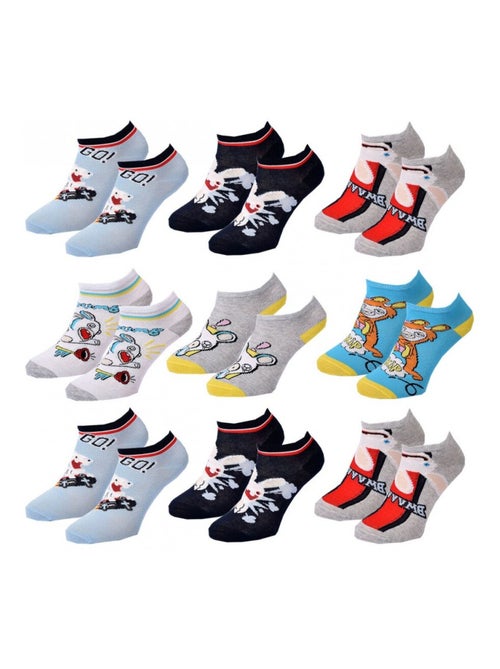 Chaussettes Pack Garçon LAPINS CRETINS - Pack de 9 - Kiabi