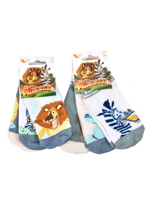 Chaussettes Pack Garçon MADAGASCAR - Pack de 6 - Kiabi