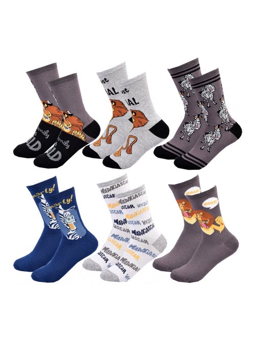 Chaussettes Pack Garçon MADAGASCAR - Pack de 6 - Kiabi