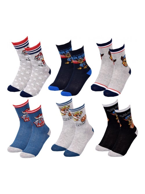 Chaussettes Pack Garçon PAT PATROUILLE - Pack de 6 - Kiabi Chaussettes Pack Garçon PAT PATROUILLE - Pack de 6 - Kiabi