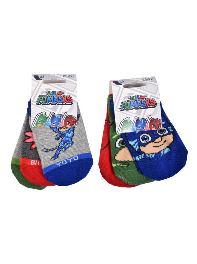 Chaussettes Pack Garçon PYJAMASQUE - Pack de 9 Gris Rouge Blanc - Kiabi