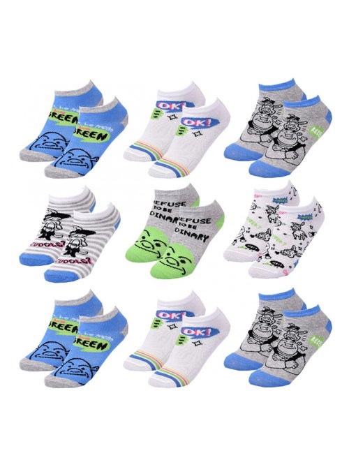 Chaussettes Pack Garçon SHREK - Pack de 9 - Kiabi