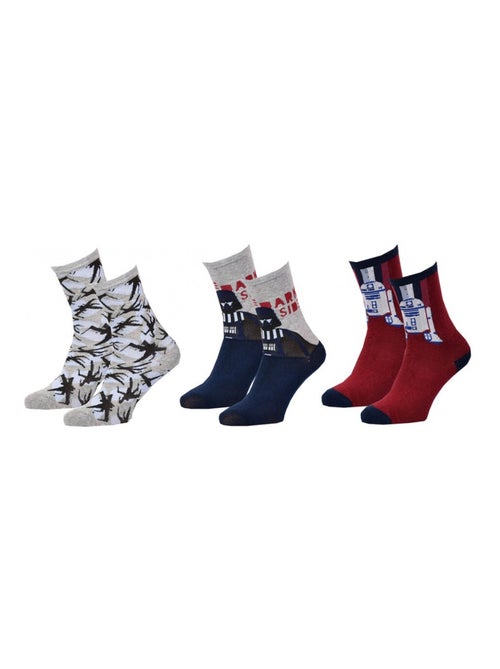 Chaussettes Pack Garçon STAR WARS - Pack de 3 - Kiabi Chaussettes Pack Garçon STAR WARS - Pack de 3 - Kiabi