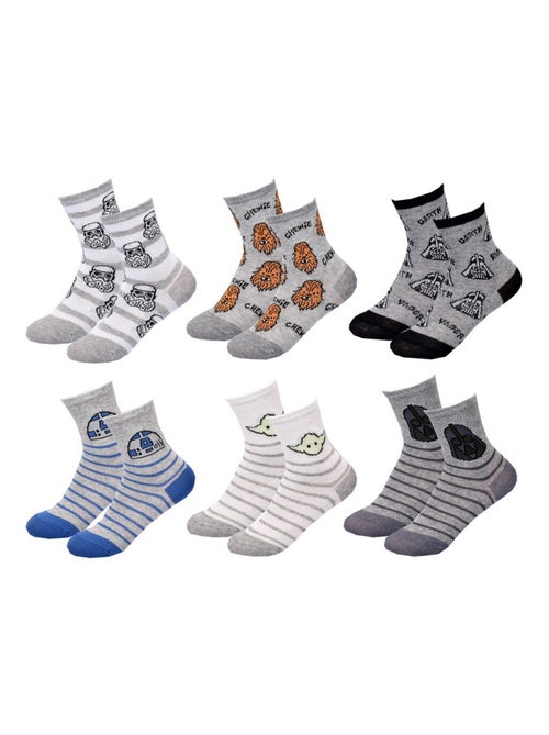 Chaussettes Pack Garçon STAR WARS - Pack de 6 - Kiabi Chaussettes Pack Garçon STAR WARS - Pack de 6 - Kiabi