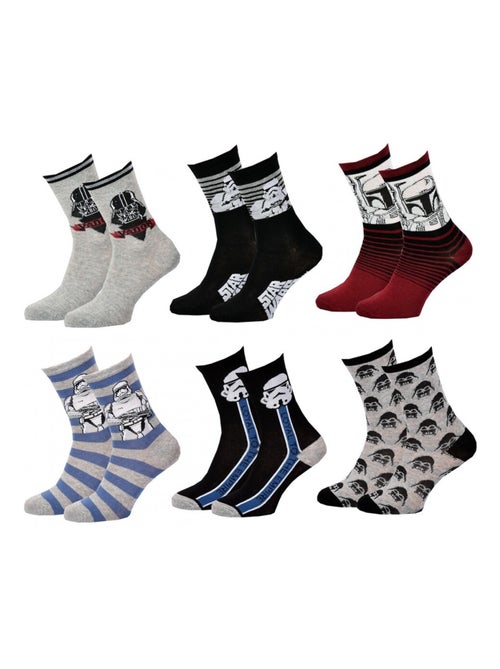 Chaussettes Pack Garçon STAR WARS - Pack de 6 - Kiabi Chaussettes Pack Garçon STAR WARS - Pack de 6 - Kiabi