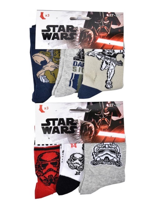 Chaussettes Pack Garçon STAR WARS - Pack de 6 - Kiabi Chaussettes Pack Garçon STAR WARS - Pack de 6 - Kiabi