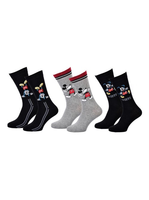 Chaussettes Pack Homme DISNEY MICKEY MOUSE - Pack de 3 - Kiabi Chaussettes Pack Homme DISNEY MICKEY MOUSE - Pack de 3 - Kiabi