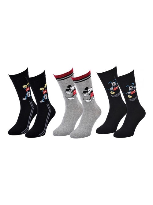 Chaussettes Pack Homme DISNEY MICKEY MOUSE - Pack de 3 - Kiabi Chaussettes Pack Homme DISNEY MICKEY MOUSE - Pack de 3 - Kiabi
