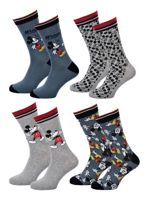 Chaussettes Pack Homme DISNEY MICKEY MOUSE - Pack de 4 - Kiabi Chaussettes Pack Homme DISNEY MICKEY MOUSE - Pack de 4 - Kiabi