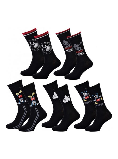 Chaussettes Pack Homme DISNEY MICKEY MOUSE - Pack de 5 - Kiabi Chaussettes Pack Homme DISNEY MICKEY MOUSE - Pack de 5 - Kiabi