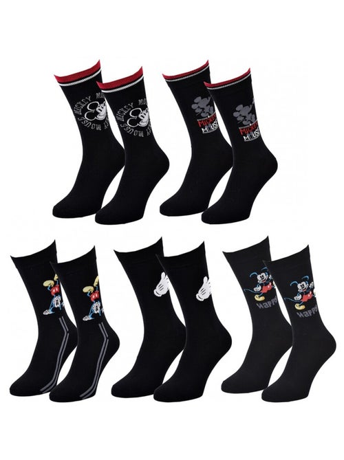 Chaussettes Pack Homme DISNEY MICKEY MOUSE - Pack de 5 - Kiabi Chaussettes Pack Homme DISNEY MICKEY MOUSE - Pack de 5 - Kiabi