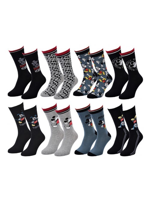 Chaussettes Pack Homme DISNEY MICKEY MOUSE - Pack de 8 - Kiabi Chaussettes Pack Homme DISNEY MICKEY MOUSE - Pack de 8 - Kiabi