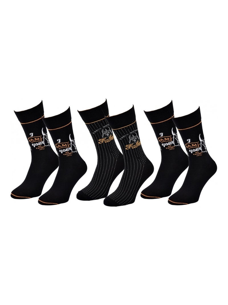 Chaussettes Pack Homme DISNEY STAR WARS - Pack de 3 Noir - Kiabi