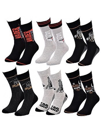 Chaussettes Pack Homme DISNEY STAR WARS - Pack de 6
