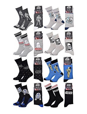 Chaussettes Pack Homme DISNEY STAR WARS - Pack de 8