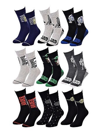 Chaussettes Pack Homme DISNEY STAR WARS - Pack de 9