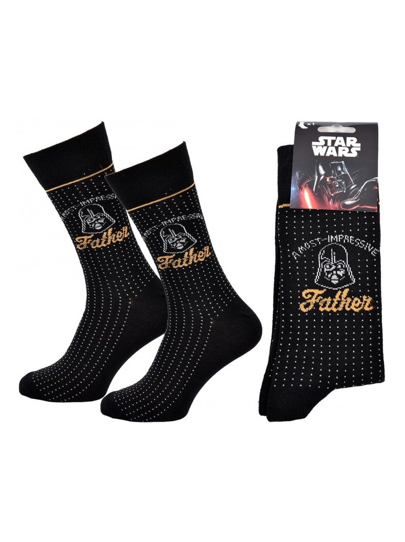 Chaussettes Pack Homme DISNEY STAR WARS Noir Doré Gris - Kiabi