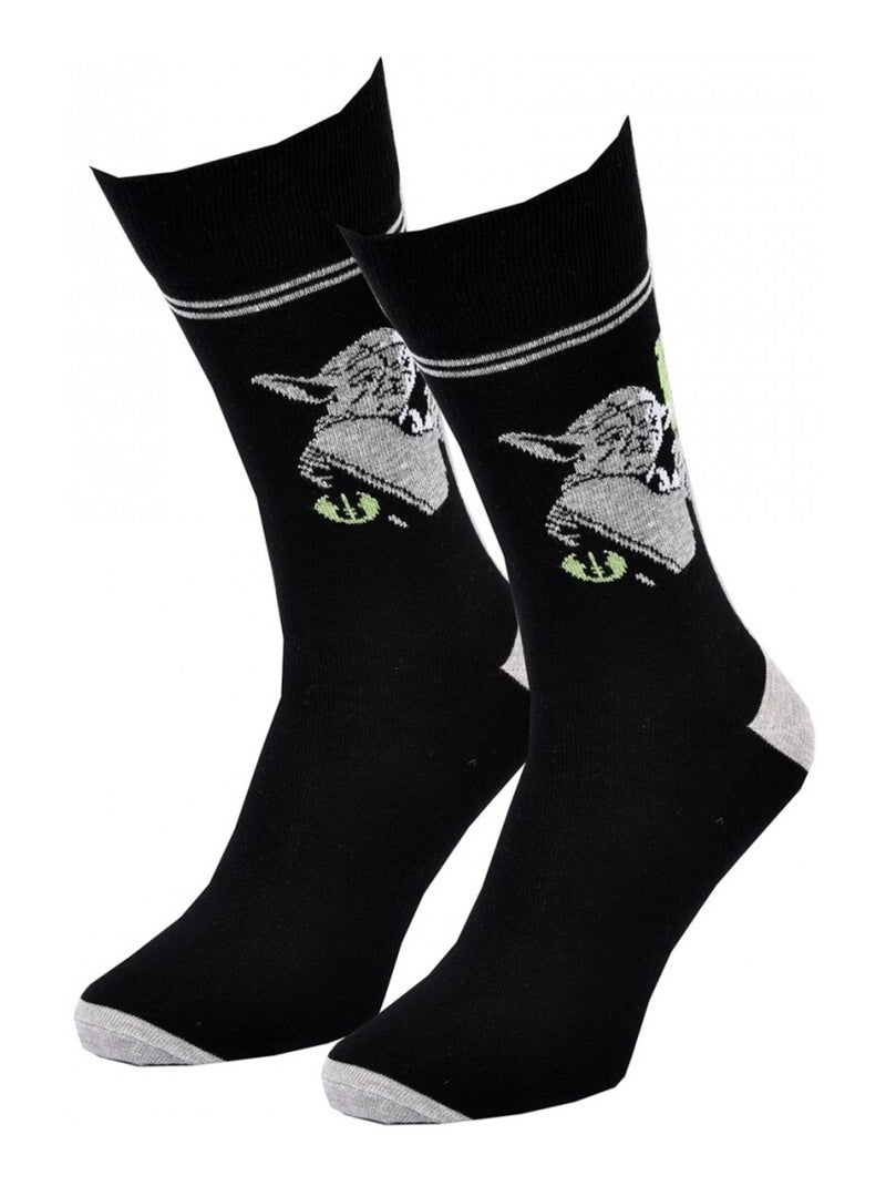 Chaussettes Pack Homme DISNEY STAR WARS Noir Gris clair - Kiabi