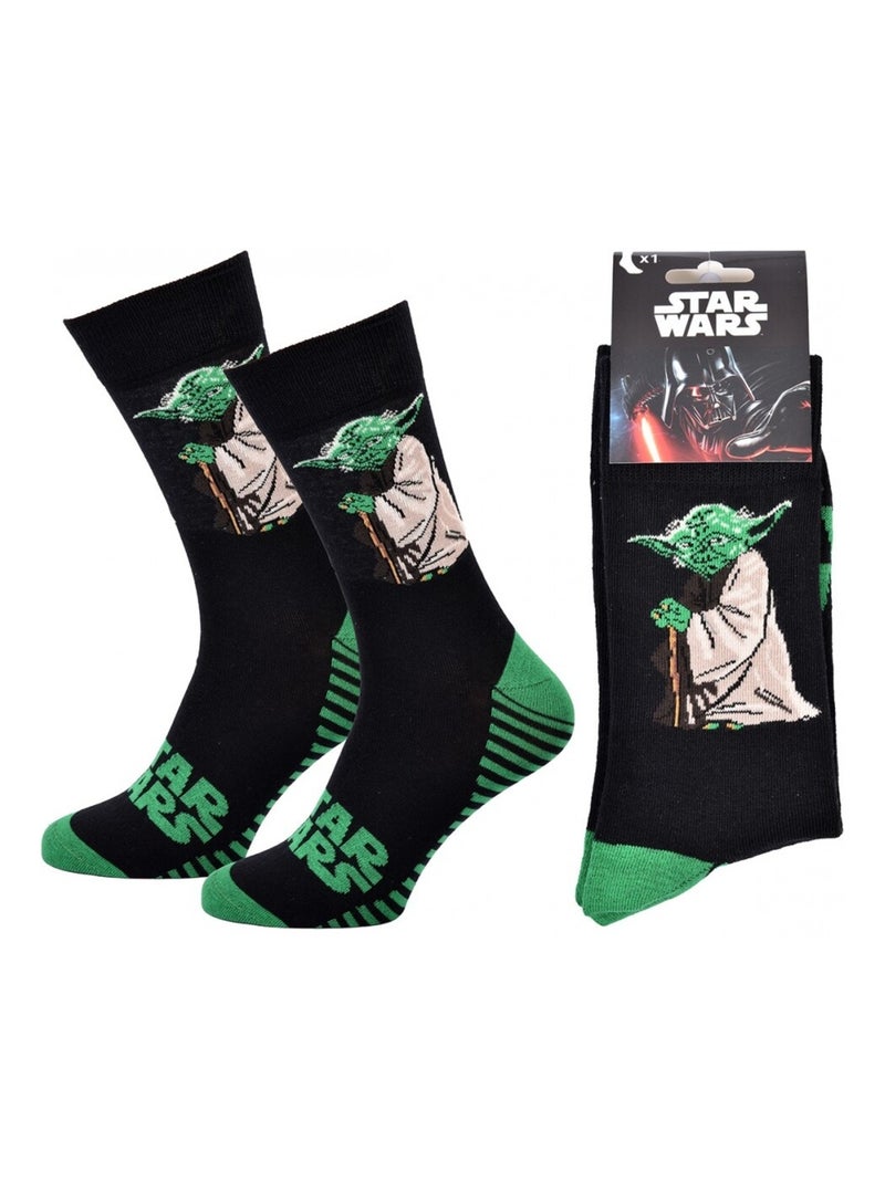 Chaussettes Pack Homme DISNEY STAR WARS Noir Vert clair Noir - Kiabi