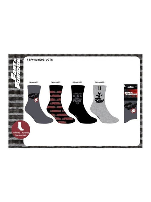 Chaussettes Pack HOMME FAST AND FURIOUS - Pack de 8 - Kiabi Chaussettes Pack HOMME FAST AND FURIOUS - Pack de 8 - Kiabi