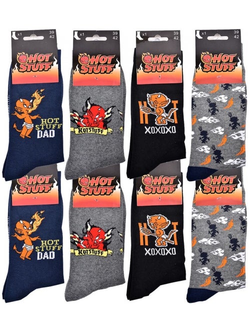 Chaussettes Pack HOMME HOT STUFF - Pack de 8 - Kiabi Chaussettes Pack HOMME HOT STUFF - Pack de 8 - Kiabi