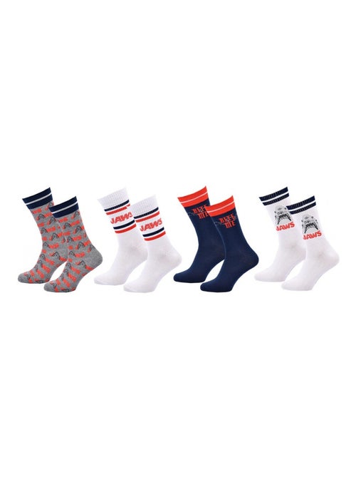 Chaussettes Pack HOMME JAWS - Pack de 4 - Kiabi Chaussettes Pack HOMME JAWS - Pack de 4 - Kiabi