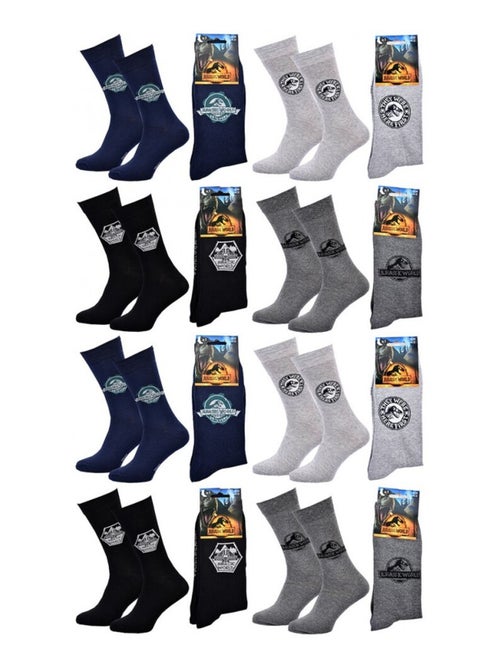Chaussettes Pack HOMME JURASSIC WORLD - Pack de 8 - Kiabi Chaussettes Pack HOMME JURASSIC WORLD - Pack de 8 - Kiabi