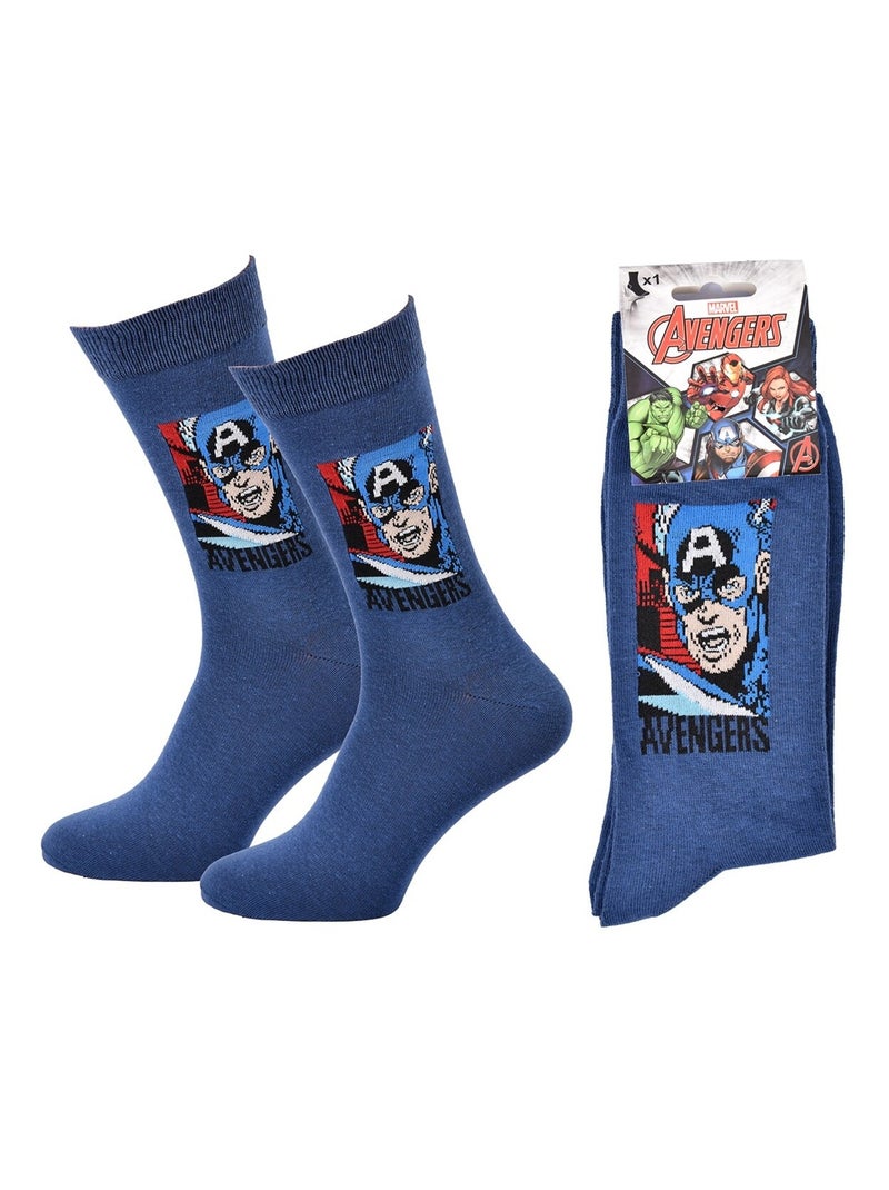 Chaussettes Pack Homme MARVEL AVENGERS Bleu clair - Kiabi