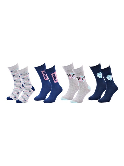 Chaussettes Pack HOMME MIAMI VICE - Pack de 4 - Kiabi Chaussettes Pack HOMME MIAMI VICE - Pack de 4 - Kiabi