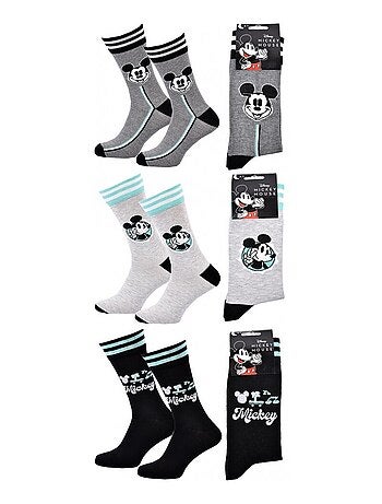 Chaussettes Pack HOMME MICKEY - Pack de 3