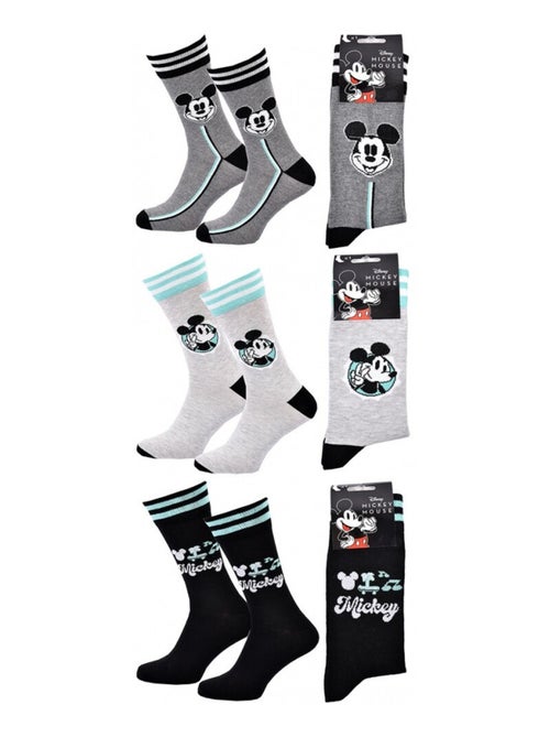 Chaussettes Pack HOMME MICKEY - Pack de 3 - Kiabi Chaussettes Pack HOMME MICKEY - Pack de 3 - Kiabi