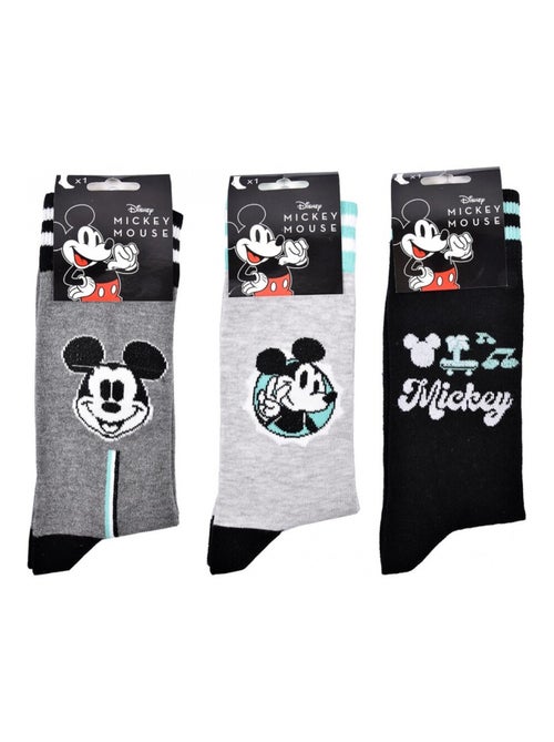 Chaussettes Pack HOMME MICKEY - Pack de 3 - Kiabi Chaussettes Pack HOMME MICKEY - Pack de 3 - Kiabi