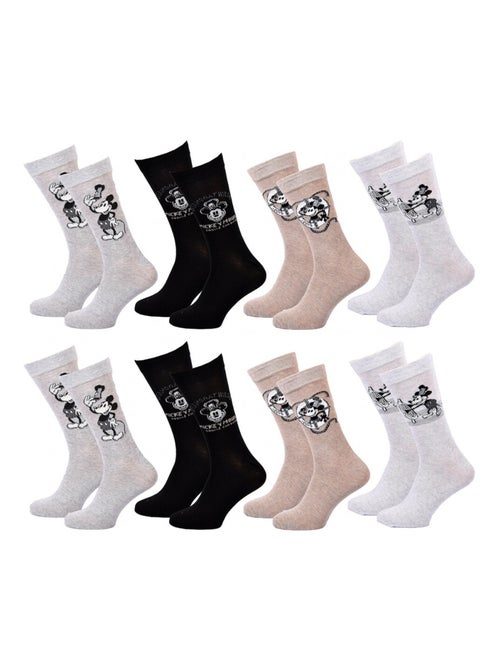 Chaussettes Pack HOMME MICKEY - Pack de 8 - Kiabi Chaussettes Pack HOMME MICKEY - Pack de 8 - Kiabi