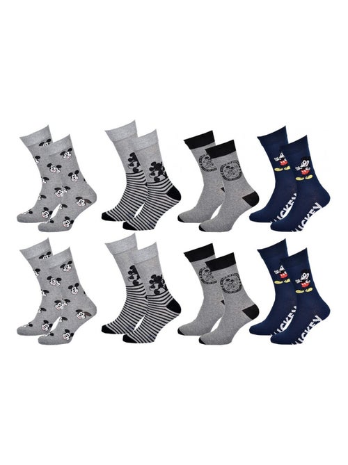 Chaussettes Pack HOMME MICKEY - Pack de 8 - Kiabi Chaussettes Pack HOMME MICKEY - Pack de 8 - Kiabi