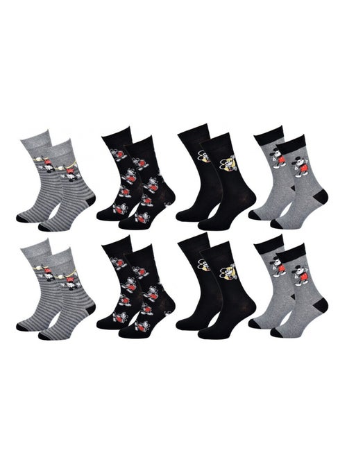 Chaussettes Pack HOMME MICKEY - Pack de 8 - Kiabi Chaussettes Pack HOMME MICKEY - Pack de 8 - Kiabi
